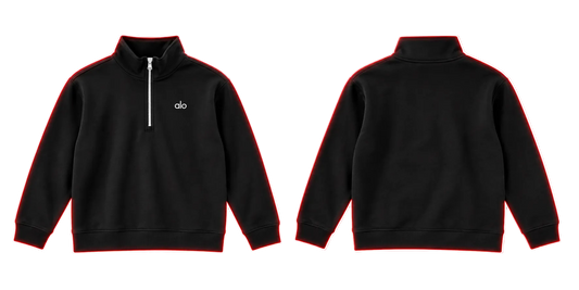 Alo Quarter-Zip Pullover – Black